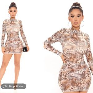 Fashion nova animal print dress